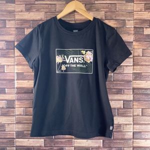 Juniors' Vans Chasin Blooms Short Sleeve Crew Tee Large